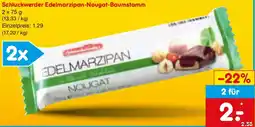 Netto Marken-Discount Schluckwerder Edelmarzipan-Nougat-Baumstamm Angebot