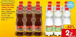 Netto Marken-Discount StarDrink Cola oder Limonaden mit oder ohne Zucker Angebot