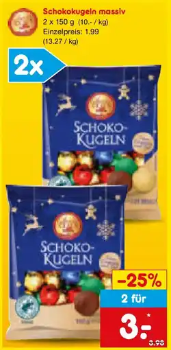 Netto Marken-Discount Schokokugeln massiv Angebot