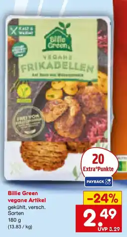 Netto Marken-Discount Billie Green vegane Artikel Angebot