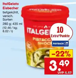 Netto Marken-Discount ItalGelato Eisbecher Angebot