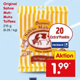 Netto Marken-Discount Original Sahne Muh-Muhs Toffees Angebot