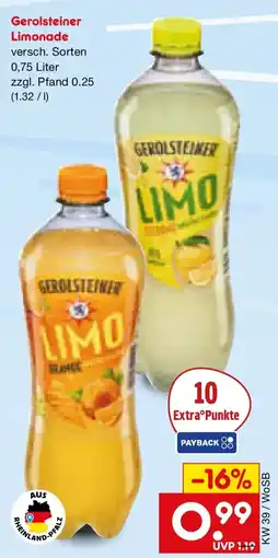 Netto Marken-Discount Gerolsteiner Limonade Angebot