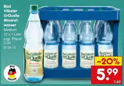 Netto Marken-Discount Bad Vilbeler UrQuelle Mineralwasser Medium Angebot