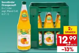 Netto Marken-Discount Sonnländer Orangensaft Angebot