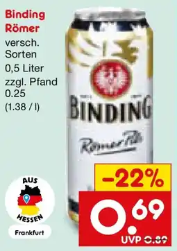 Netto Marken-Discount Binding Römer Pils Angebot
