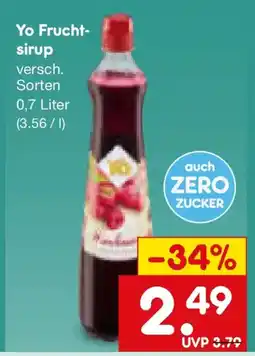 Netto Marken-Discount Yo Fruchtsirup Angebot