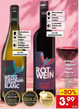 Netto Marken-Discount Edition Valentin Vogel Weine Angebot