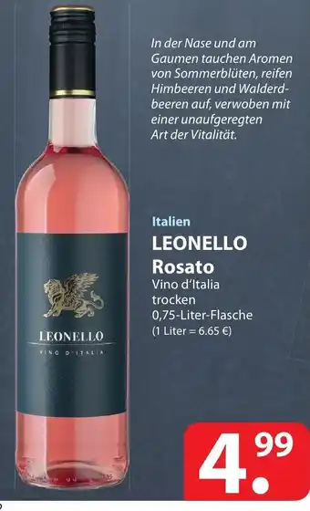 Famila Nord Ost Italien Leonello Rosato 0,75L Angebot