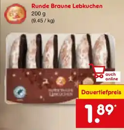 Netto Marken-Discount Runde Braune Lebkuchen Angebot