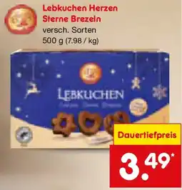 Netto Marken-Discount Lebkuchen Herzen Sterne Brezeln Angebot