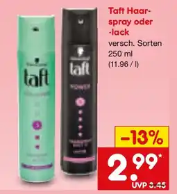 Netto Marken-Discount Taft Haarspray oder -lack Angebot