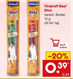 Netto Marken-Discount Vitakraft Beef Stick Angebot