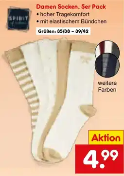 Netto Marken-Discount Damen Socken, 5er Pack Angebot