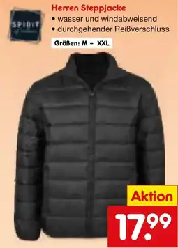 Netto Marken-Discount Herren Steppjacke SPIRIT Angebot