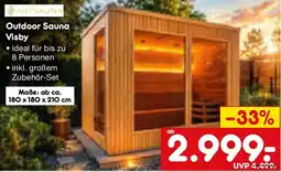 Netto Marken-Discount ARTSAUNA Outdoor Sauna Visby Angebot