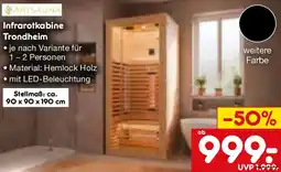 Netto Marken-Discount ARTSAUNA Infrarotkabine Trondheim Angebot