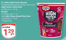 Globus Dr. Oetker High Protein Mousse Angebot