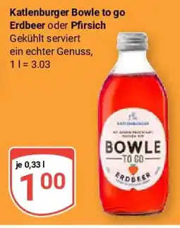 Globus Katlenburger Bowle to go Erdbeer oder Pfirsich Angebot