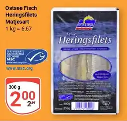 Globus Ostsee Fisch Heringsfilets Matjesart Angebot