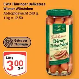 Globus EWU Thüringer Delikatess Wiener Würstchen Angebot