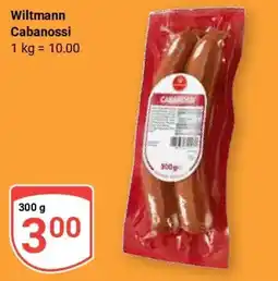 Globus Wiltmann Cabanossi Angebot