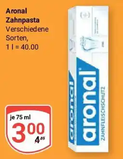 Globus Aronal Zahncreme Angebot