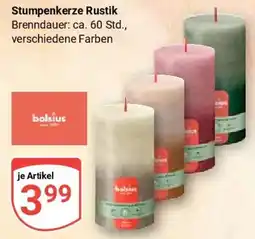 Globus Stumpenkerze Rustik Angebot