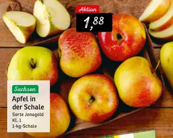 KONSUM Apfel in der Schale 1kg Angebot