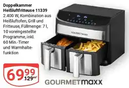 Globus Doppelkammer Heißluftfritteuse 11339 GOURMETmaxx Angebot