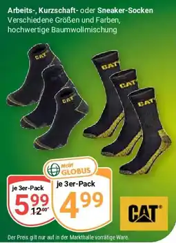 Globus Arbeits-, Kurzschaft- oder Sneaker-Socken CAT Angebot
