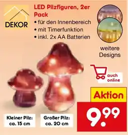 Netto Marken-Discount DEKOR LED Pilzfiguren Angebot
