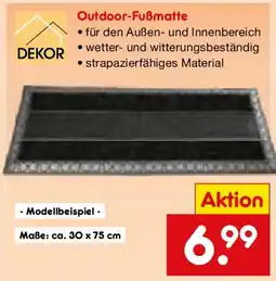 Netto Marken-Discount DEKOR Outdoor-Fußmatte Angebot