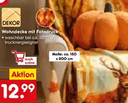Netto Marken-Discount DEKOR Wohndecke mit Fotodruck Angebot