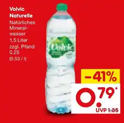 Netto Marken-Discount Volvic Naturelle Natürliches Mineralwasser Angebot