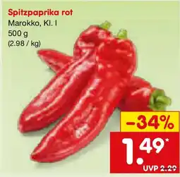 Netto Marken-Discount Spitzpaprika rot Angebot