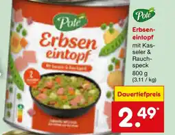 Netto Marken-Discount Pote Erbseneintopf Angebot