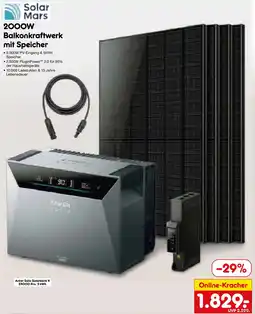 Netto Marken-Discount Solar Mars Balkonkraftwerk mit Speicher Angebot
