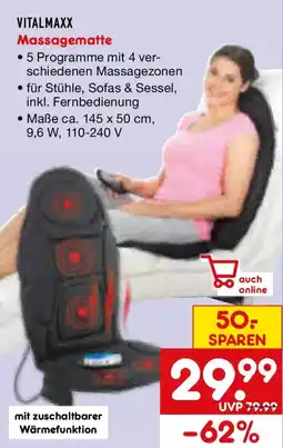 Netto Marken-Discount VITALMAXX Massagematte Angebot