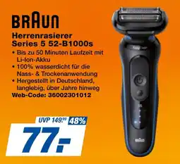expert Techno Land BRAUN Herrenrasierer Series 5 52-B1000s Angebot