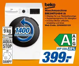expert Techno Land beko Waschmaschine BM3WFU4941A Angebot