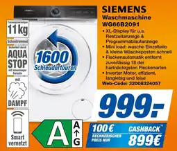 expert Techno Land SIEMENS Waschmaschine Angebot
