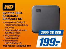 expert Techno Land WD Externe SSD-Festplatte Elements SE Angebot