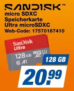 expert Techno Land SanDisk micro SDXC Speicherkarte Ultra microSDXC Angebot