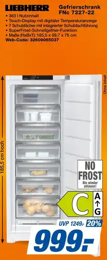 expert Techno Land LIEBHERR Gefrierschrank FNC 7227-22 Angebot
