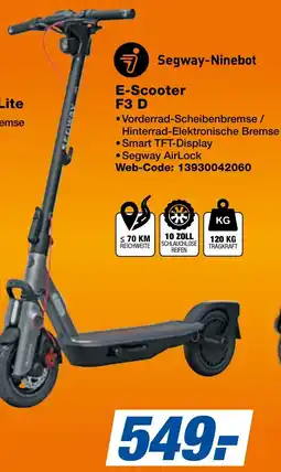 expert Techno Land Segway-Ninebot E-Scooter F3 D Angebot