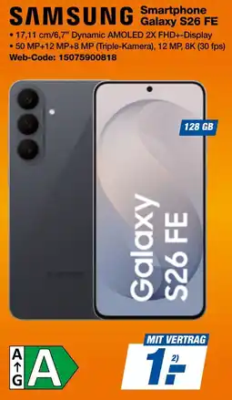expert Techno Land SAMSUNG Smartphone Galaxy S26 FE Angebot