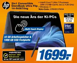 expert Techno Land hp 2in1 Convertible OmniBook Ultra Flip 14-fh0670ng Angebot