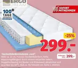 Segmüller Taschenfederkernmatratze Lord Angebot