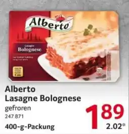 Selgros Alberto Lasagne Bolognese Angebot